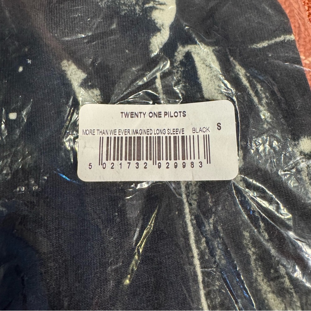 21 Pilots More Than I Ever Imagined Long Sleeve T Shirt In black Size S NWT - Picture 3 of 4